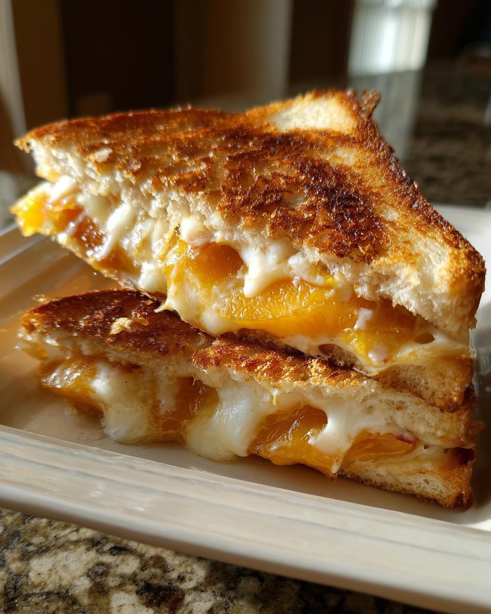Grilled Cheese With Honey Peaches - Other 1